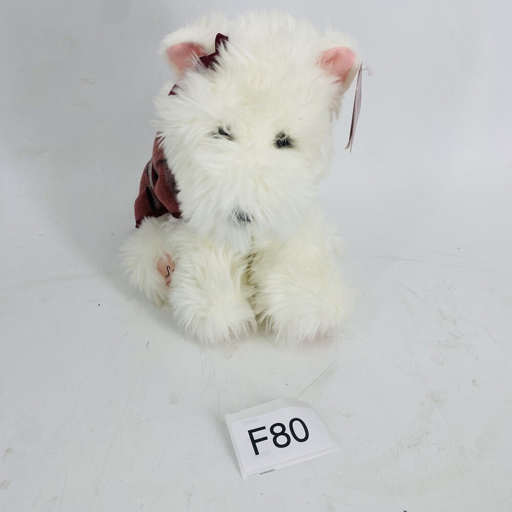 2001 Gund For Victoria’s Secret Stuffed Westie Dog in Plaid Sweater Lola NWTs - Picture 2 of 11